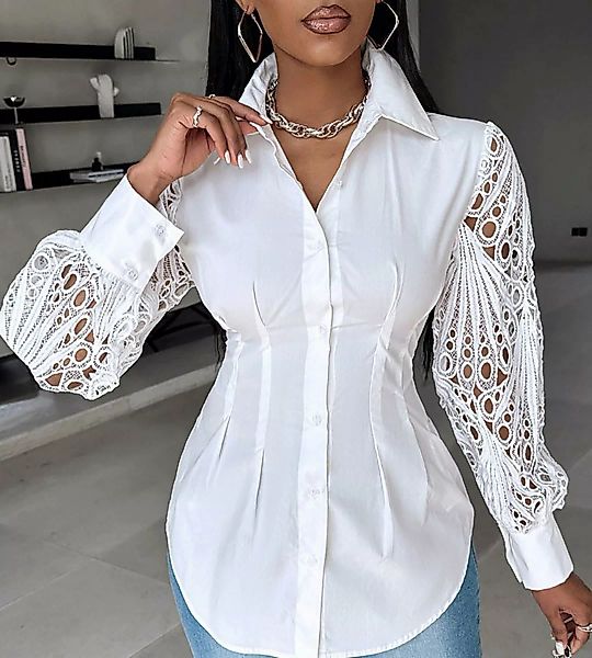 AFAZ New Trading UG Langarmshirt Damenkleid Casual V-Ausschnitt A-Linien-Kl günstig online kaufen