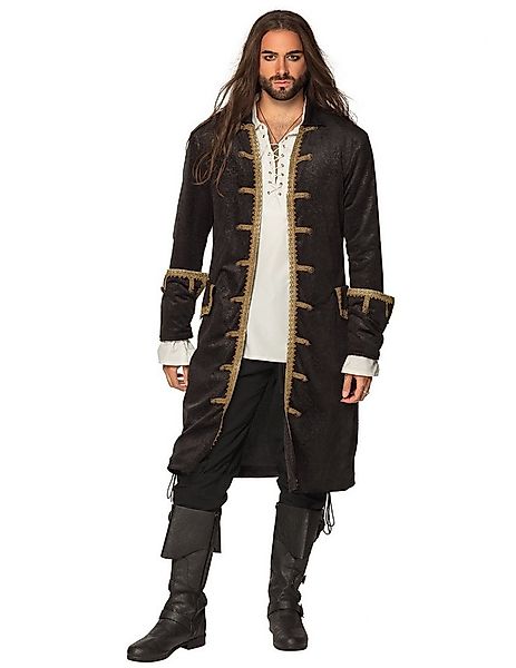 Boland Kostüm Piratenjacke für Erwachsene schwarz-gold günstig online kaufen