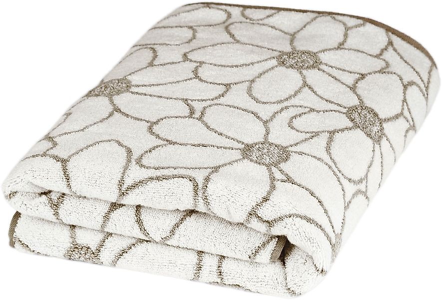 ROSS Badetuch "Blütenfond" aus feinster Mako-Baumwolle günstig online kaufen