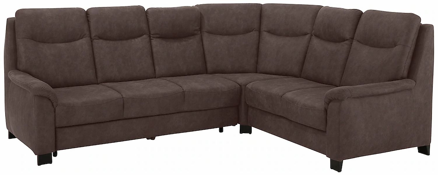 Home affaire Ecksofa »Boccaccio L-Form« mit Federkern, incl. Kopfteilverste günstig online kaufen