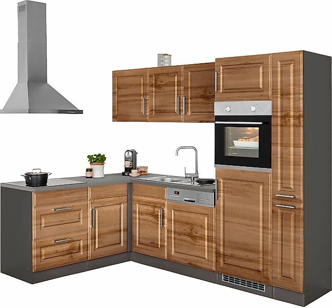 HELD MÖBEL Winkelküche "Stockholm", Stellbreite 260/170 cm, mit E-Geräten, günstig online kaufen