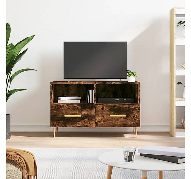 vidaXL TV-Schrank TV-Schrank Räuchereiche 80x36x50 cm Holzwerkstoff (1-St) günstig online kaufen