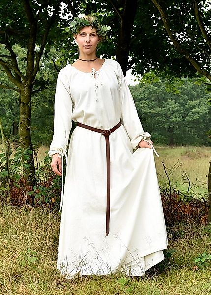 Battle Merchant Ritter-Kostüm Mittelalterkleid, Unterkleid Ana, natur günstig online kaufen