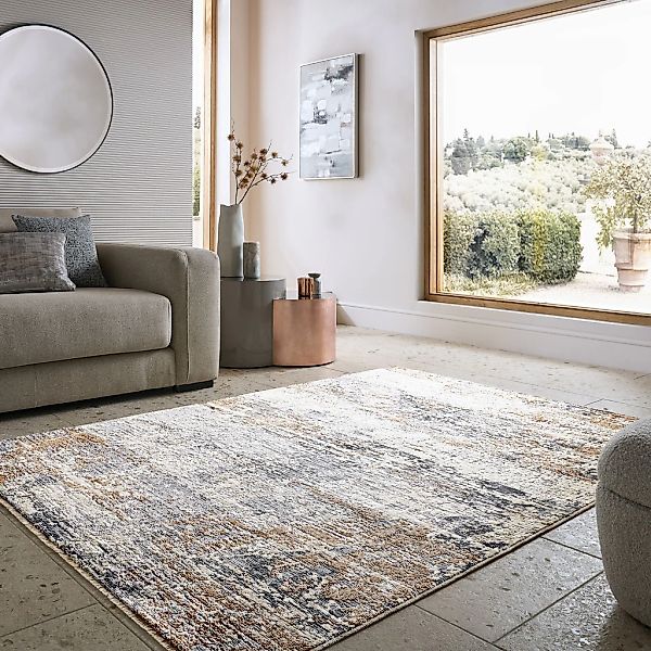 FLAIR RUGS Teppich "Drift Abstract, Glanzeffekt," rechteckig 7 mm Höhe aus günstig online kaufen