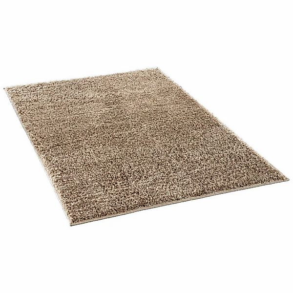 Hochflorteppich Smile taupe B/L: ca. 50x100 cm günstig online kaufen