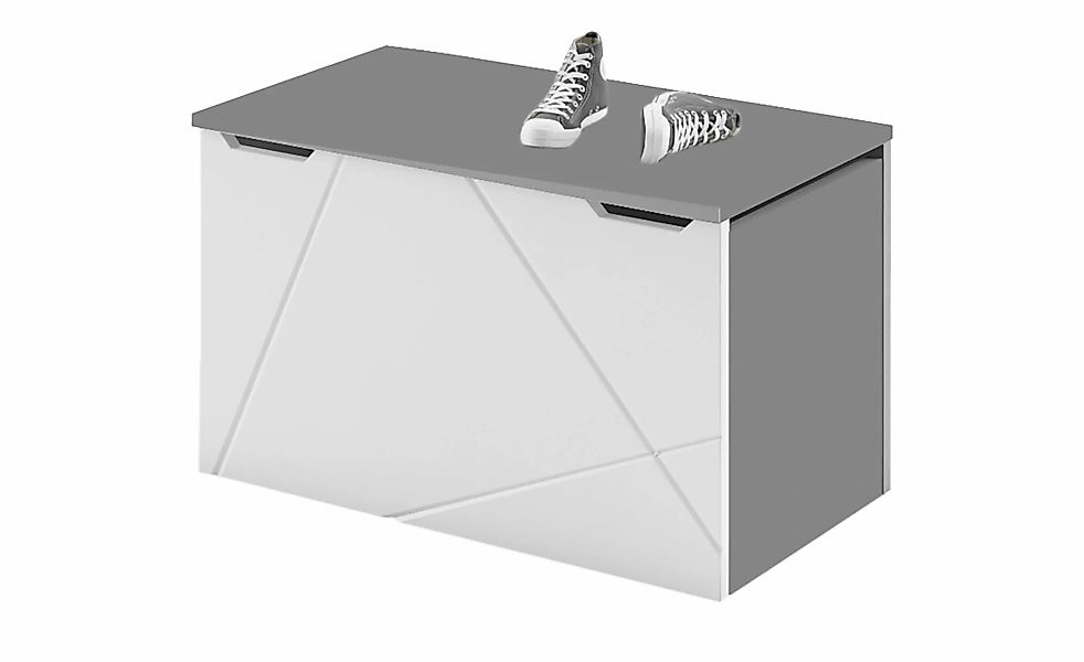 Truhe  X Grey ¦ weiß ¦ Holzwerkstoff ¦ Maße (cm): B: 70 H: 42 T: 39,5 Aufbe günstig online kaufen