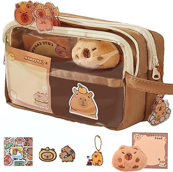 Bextsrack Federmäppchen Capybara-Federmäppchen mit großem Fassungsvermögen günstig online kaufen