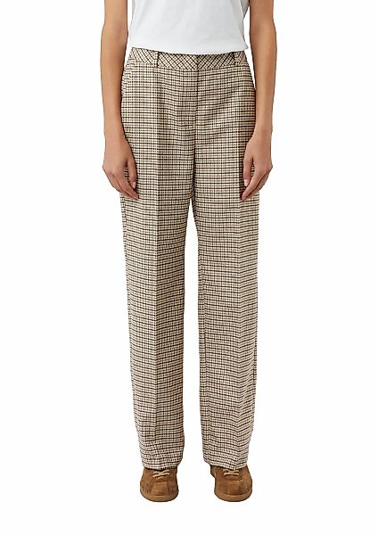 Comma Stoffhose, mit Karo Muster günstig online kaufen
