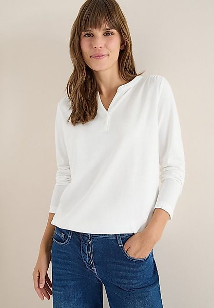 CECIL Tunikashirt Split Neck mit Knopfdetail günstig online kaufen