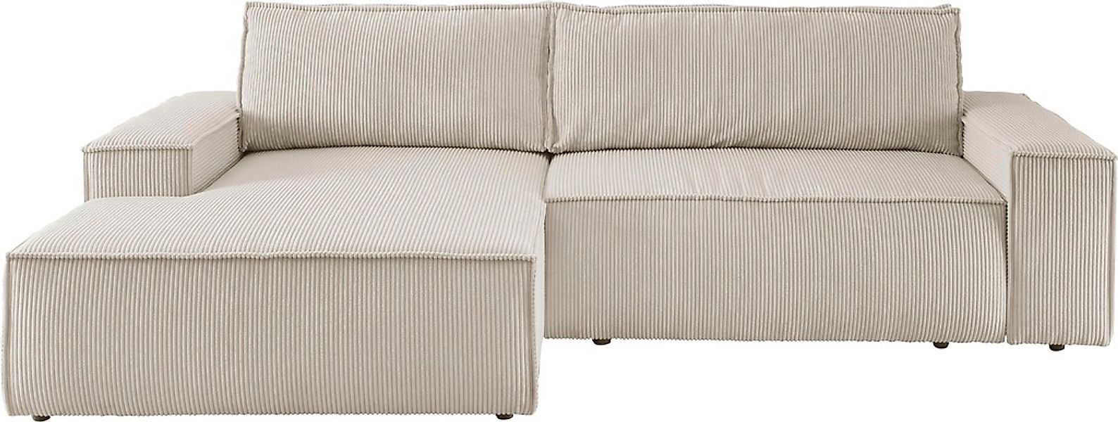 Home affaire Ecksofa SHERWOOD Schlafsofa 267 cm, L-Form, Schlaffunktion mit günstig online kaufen