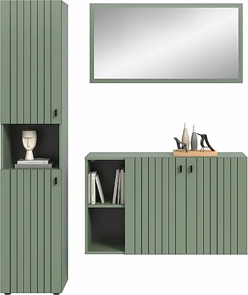 INOSIGN Garderoben-Set »TATIO, 3-tlg. Garderobenkombination, Breite: 161 cm günstig online kaufen