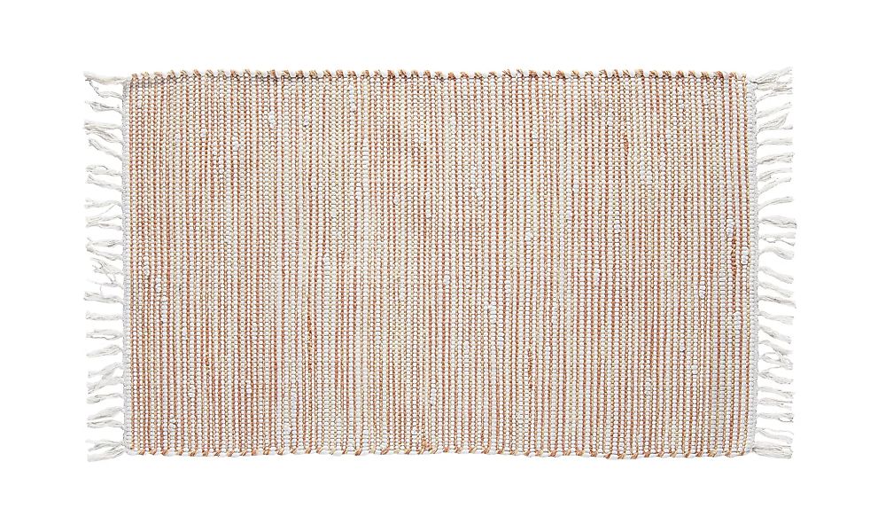 HOME STORY Kelim Teppich - orange - Baumwolle, Synthethische Fasern - 60 cm günstig online kaufen