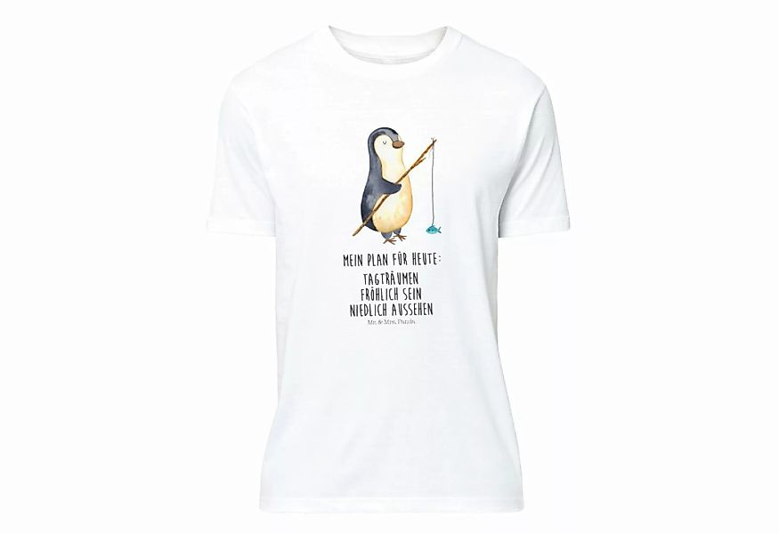 Mr. & Mrs. Panda T-Shirt Pinguin Angler - Weiß - Geschenk, Neustart, Plan, günstig online kaufen