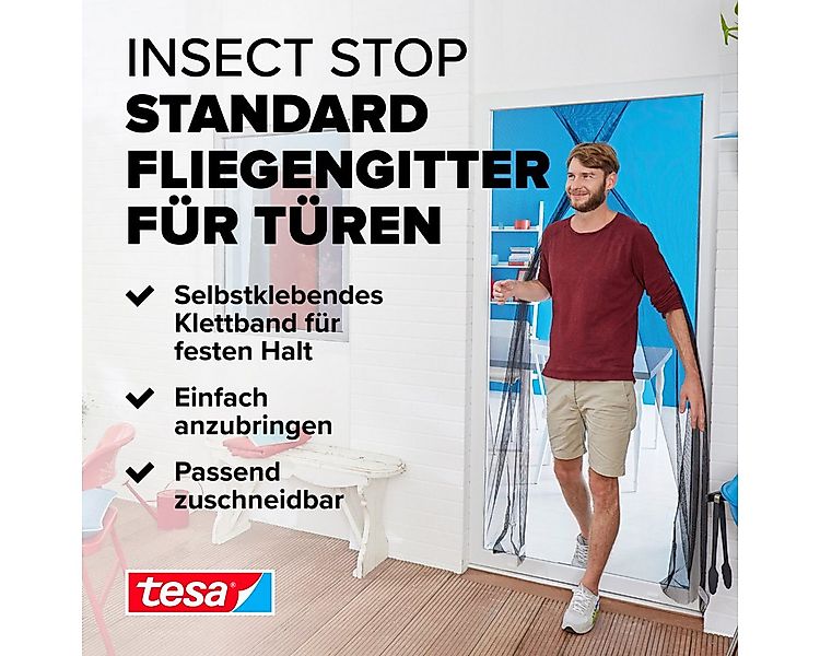 tesa Insektenschutz-Tür Insect Stop Standard Fliegengitter für Türen - 2x 0 günstig online kaufen