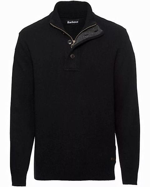 Barbour Strickpullover Troyer Patch günstig online kaufen