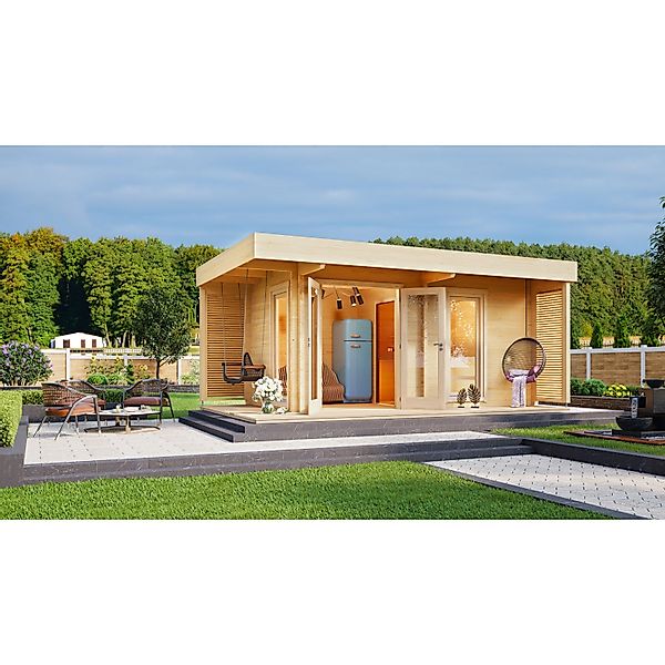 Fjordholz Saunahaus Modell Asta 70mm günstig online kaufen