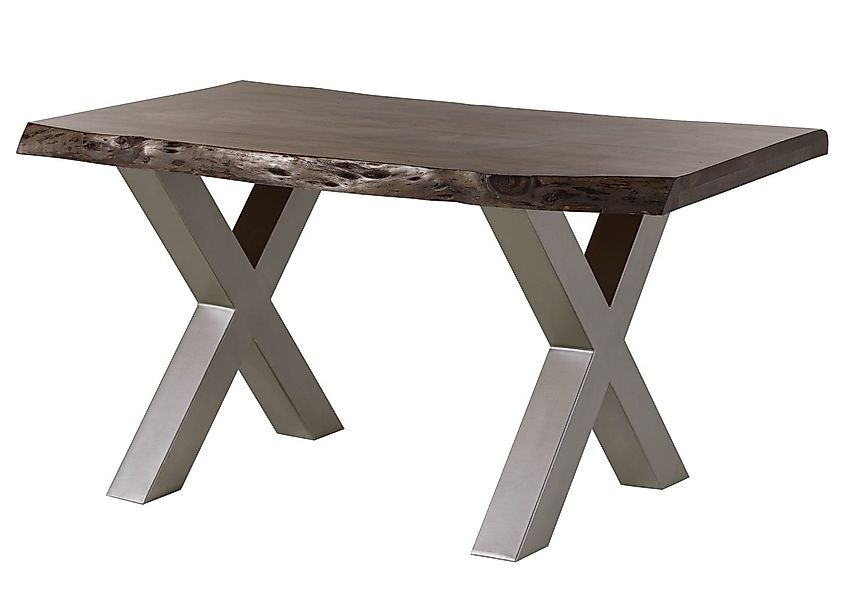 Massivmoebel24 Baumkantentisch FREEFORM (Baumtisch Akazie 140x90x77 günstig online kaufen