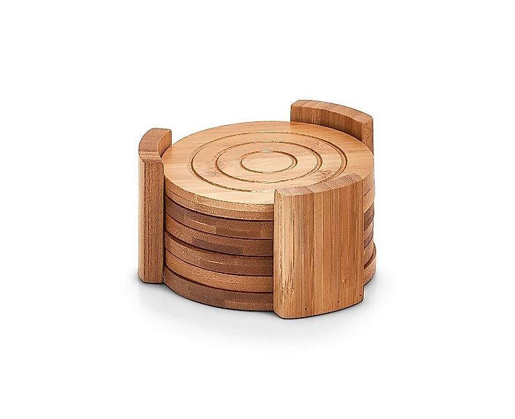 Zeller Present Küchenorganizer-Set Glasuntersetzer-Set, 7-tlg., Bambus, Ø12 günstig online kaufen
