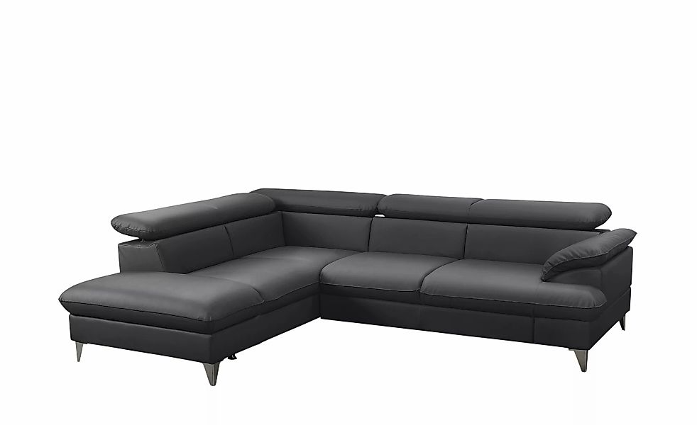 uno Ecksofa aus Kunstleder David ¦ schwarz ¦ Maße (cm): B: 208 H: 74 T: 256 günstig online kaufen