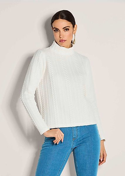 MADELEINE Langarmshirt Sweatshirt mit Stehkragen günstig online kaufen