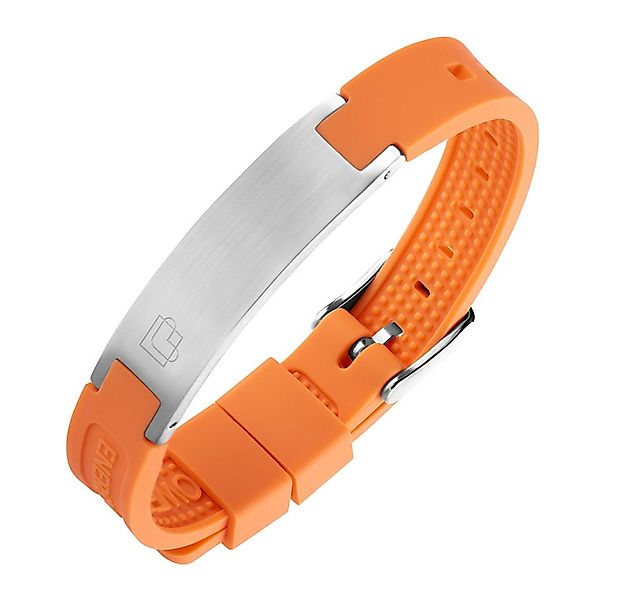 Lunavit Armband Lunavit Magnet Silikonarmband Sporty Orange günstig online kaufen