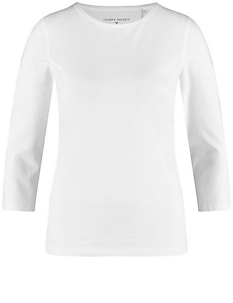 GERRY WEBER 3/4-Arm-Shirt 3/4 Arm Shirt mit Satinblende günstig online kaufen