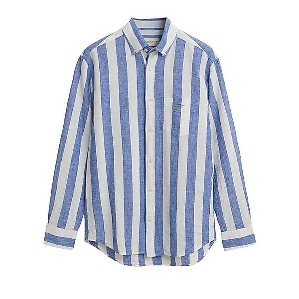 Gant Hemd Streifen Bold Leinen Blau  - Größe 3XL günstig online kaufen