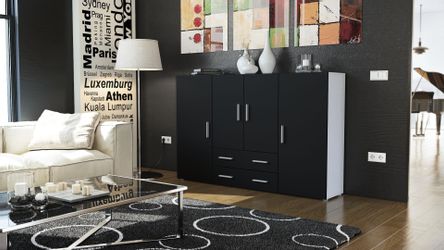 Vladon Highboard Nora (Anrichte mit 2 günstig online kaufen