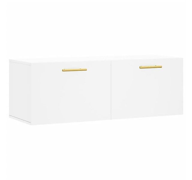 vidaXL Hängeschrank Wandschrank Weiß 100x36,5x35 cm Holzwerkstoff (1-St) günstig online kaufen