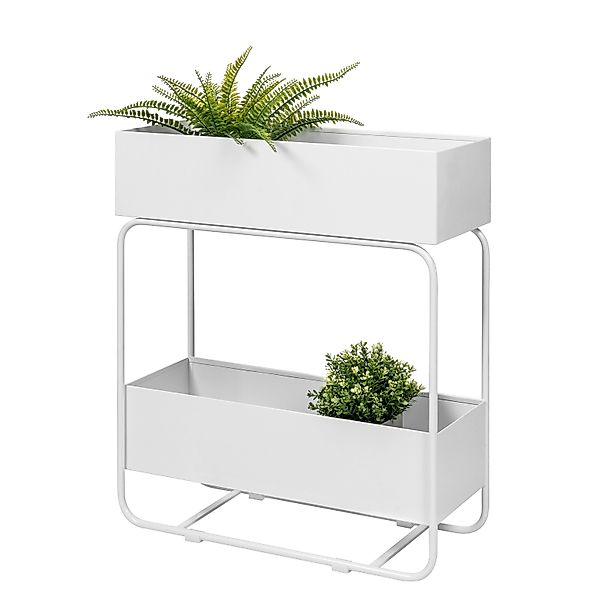 eluno Blumenständer mit 2 Ablagen, aus günstig online kaufen
