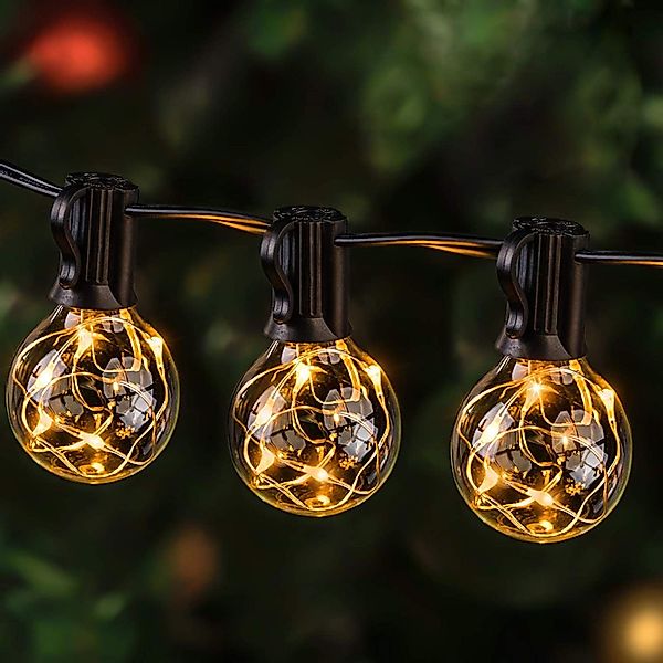 Quntis Gartenleuchte G40 Lichterkette Glühbirnen, Weihnachten, günstig online kaufen