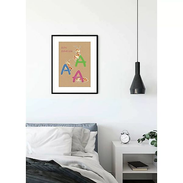 Komar Wandbild ABC Animal A Buchstaben B/L: ca. 40x50 cm günstig online kaufen