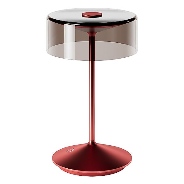 SIGOR LED Tischleuchte Akku-Glasleuchte NUMOTION kirschrot, günstig online kaufen