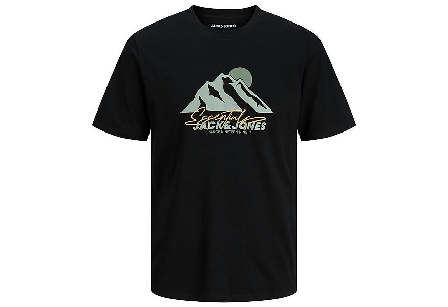 Jack & Jones Rundhalsshirt Jack&Jones T-Shirt schwarz XXL JJSUN Frontprint günstig online kaufen