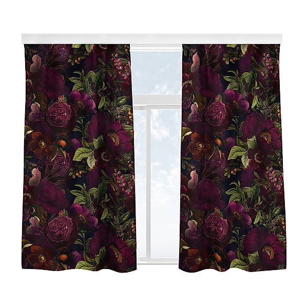 Bilderdepot24 Vorhang Gardine Natur Tropisch Lila günstig online kaufen