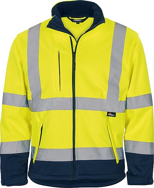 vizwell Softshelljacke Warnschutz Sicherheitsjacke orange gelb zertifiziert günstig online kaufen