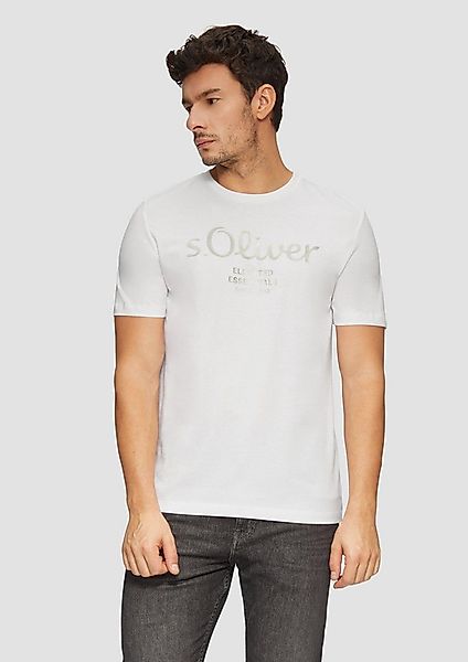 s.Oliver Kurzarmshirt T-Shirt T-Shirt mit Logo-Print günstig online kaufen