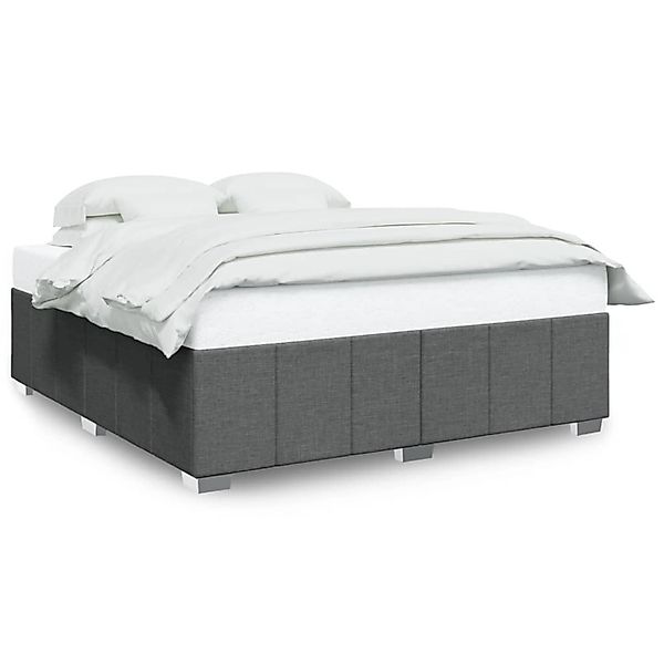 vidaXL Bettgestell ohne Matratze Dunkelgrau 180x200 cm Stoff 3284854 günstig online kaufen