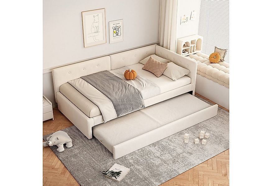 STILVORA Schlafsofa mit bettfunktion,Polsterbett 90x200,Tagesbett ausziehba günstig online kaufen