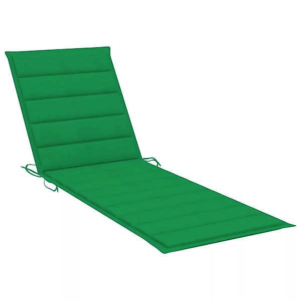 Sonnenliegen-auflage Grün 200x70x4 Cm Stoff günstig online kaufen