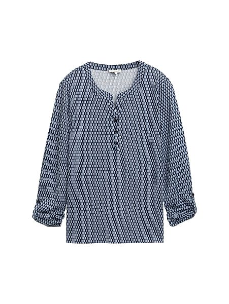 TOM TAILOR T-Shirt Henley Langarmshirt mit günstig online kaufen