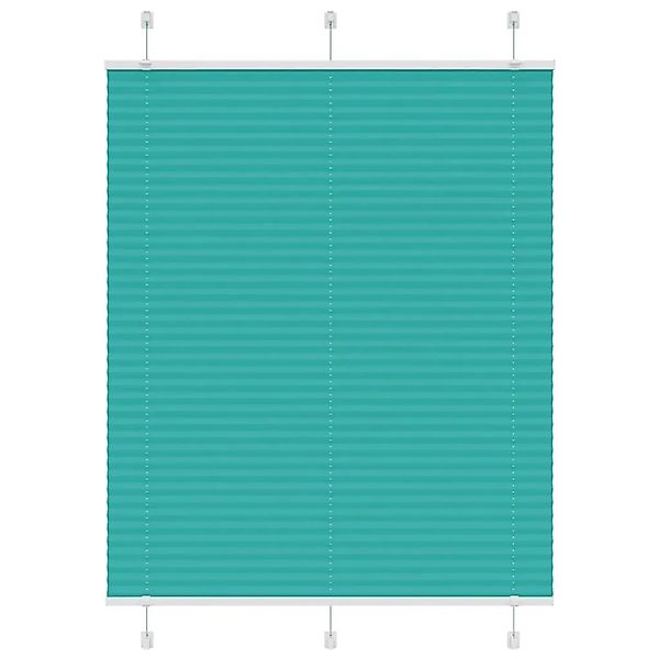 vidaXL Plissee Petrolgrün 110x100 cm Stoffbreite 109,4 cm Polyester 4015383 günstig online kaufen