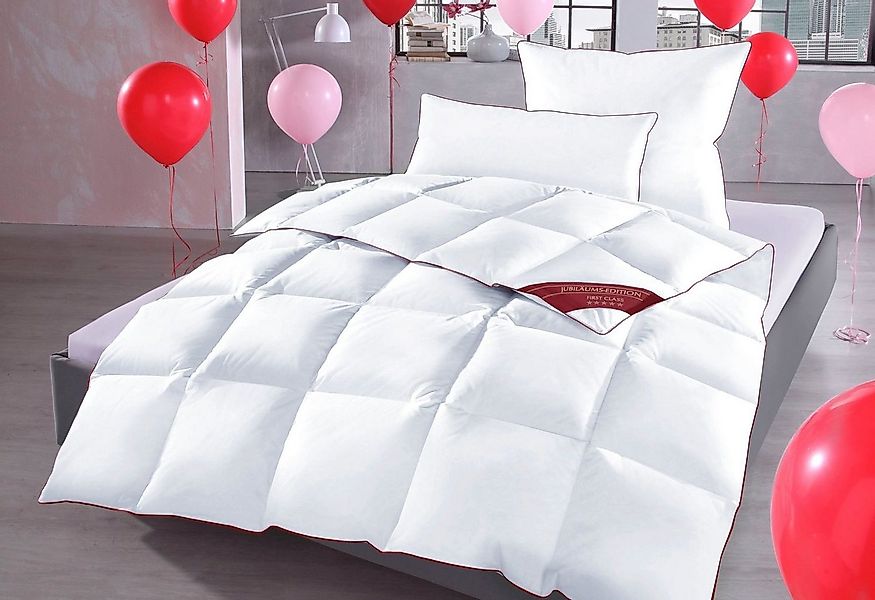 Hanse by RIBECO Daunenbettdecke Jule, Füllung: 90% Daunen, 10% Federn, Bezu günstig online kaufen