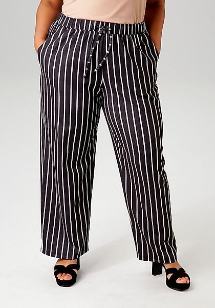 Aniston PLUS Schlupfhose in unifarben oder gestreift - du hast die Wahl günstig online kaufen