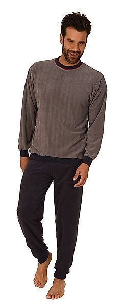Normann Pyjama Normann Herren Frottee Schlafanzug mit Bündchen – auch in Üb günstig online kaufen