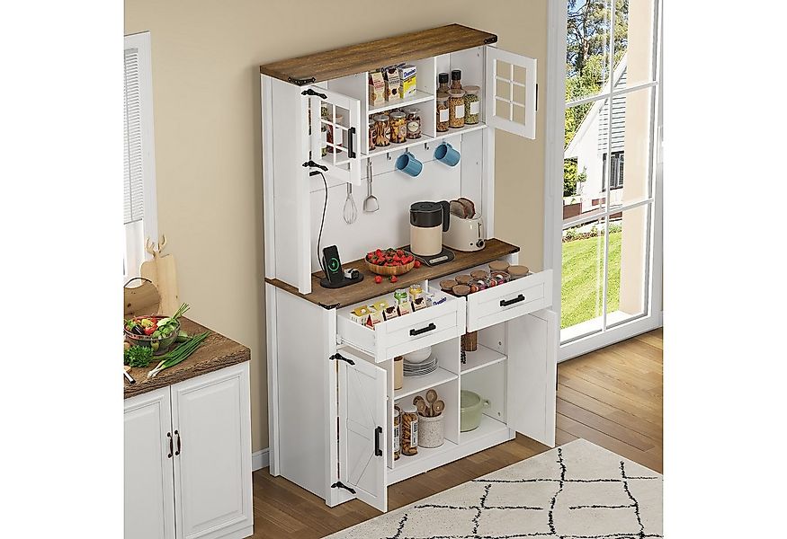 STILVORA Sideboard mit Stauraum,Anrichte mit Schubladen,Landhausstil Highbo günstig online kaufen