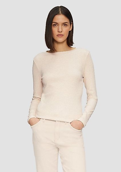 s.Oliver Langarmshirt T-Shirt Geripptes Langarmshirt im Slim Fit günstig online kaufen