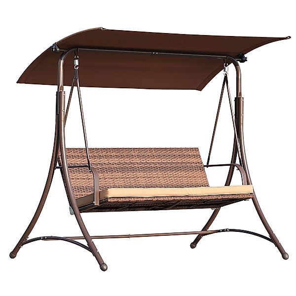 Angel Living Hollywoodschaukel Gartenschaukel Rattan 3 günstig online kaufen