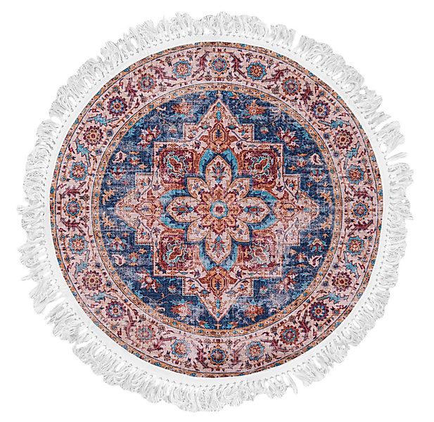 Mazovia Orientteppich Teppich Oriental Rund Orientteppich Wohnzimmer Beige günstig online kaufen
