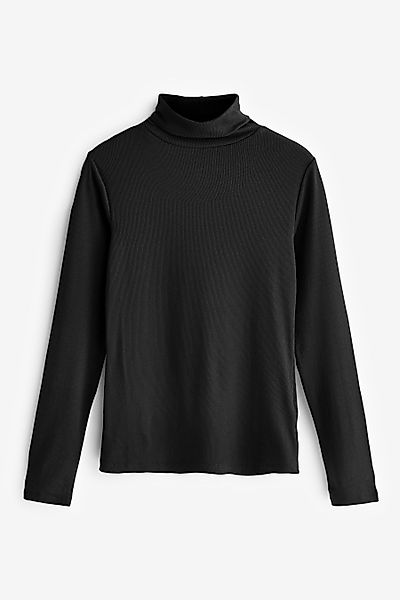 Next Rollkragenshirt Langärmeliges Rippstrickoberteil mit Rollkragen günstig online kaufen